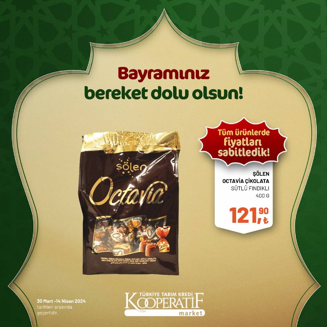 Tarım Kredi Market'ten Ramazan Bayramına çok özel dev indirim! 30 Mart 14 Nisan tarihleri arasında geçerli olacak ürün kataloğunu yayınladı 12