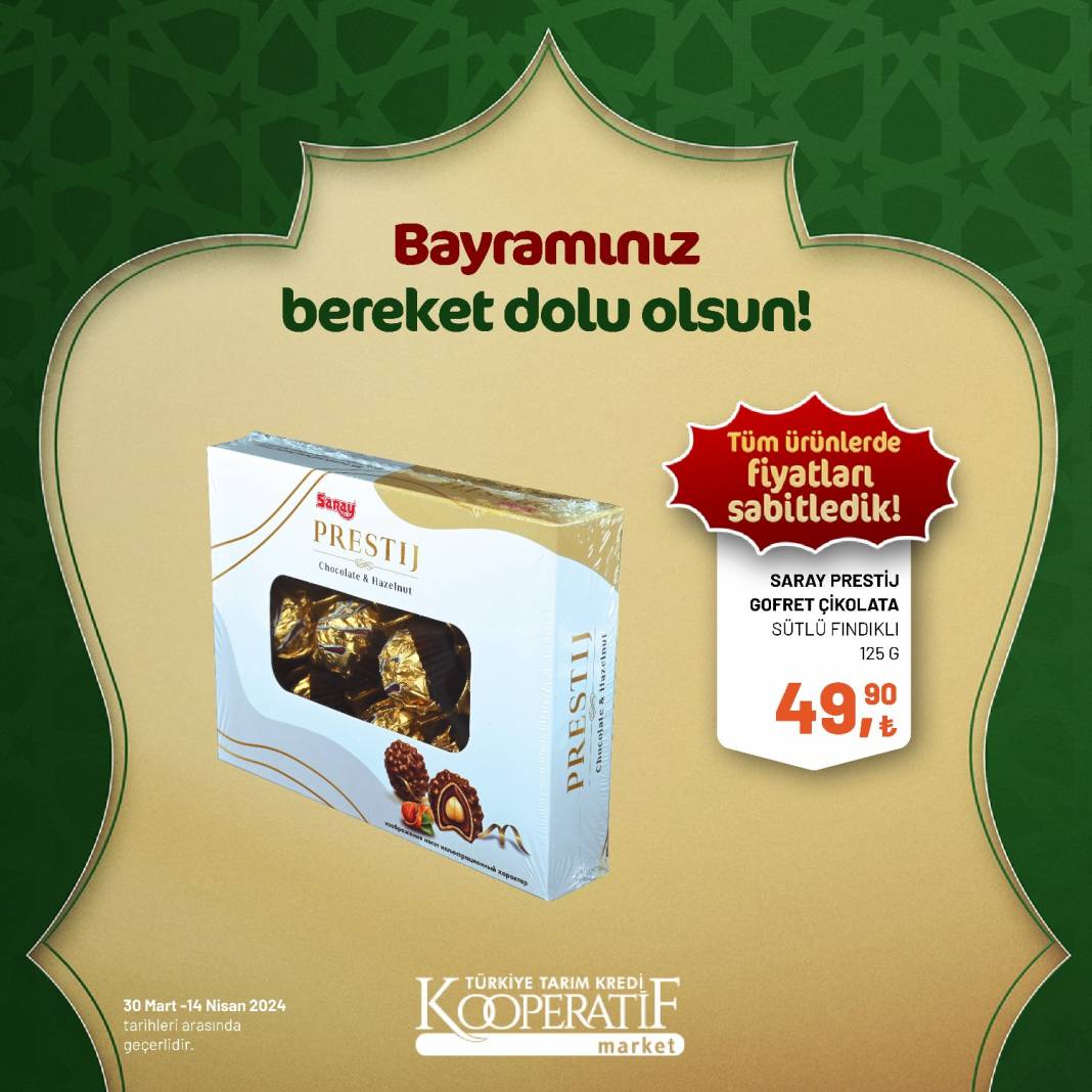 Tarım Kredi Market'ten Ramazan Bayramına çok özel dev indirim! 30 Mart 14 Nisan tarihleri arasında geçerli olacak ürün kataloğunu yayınladı 13