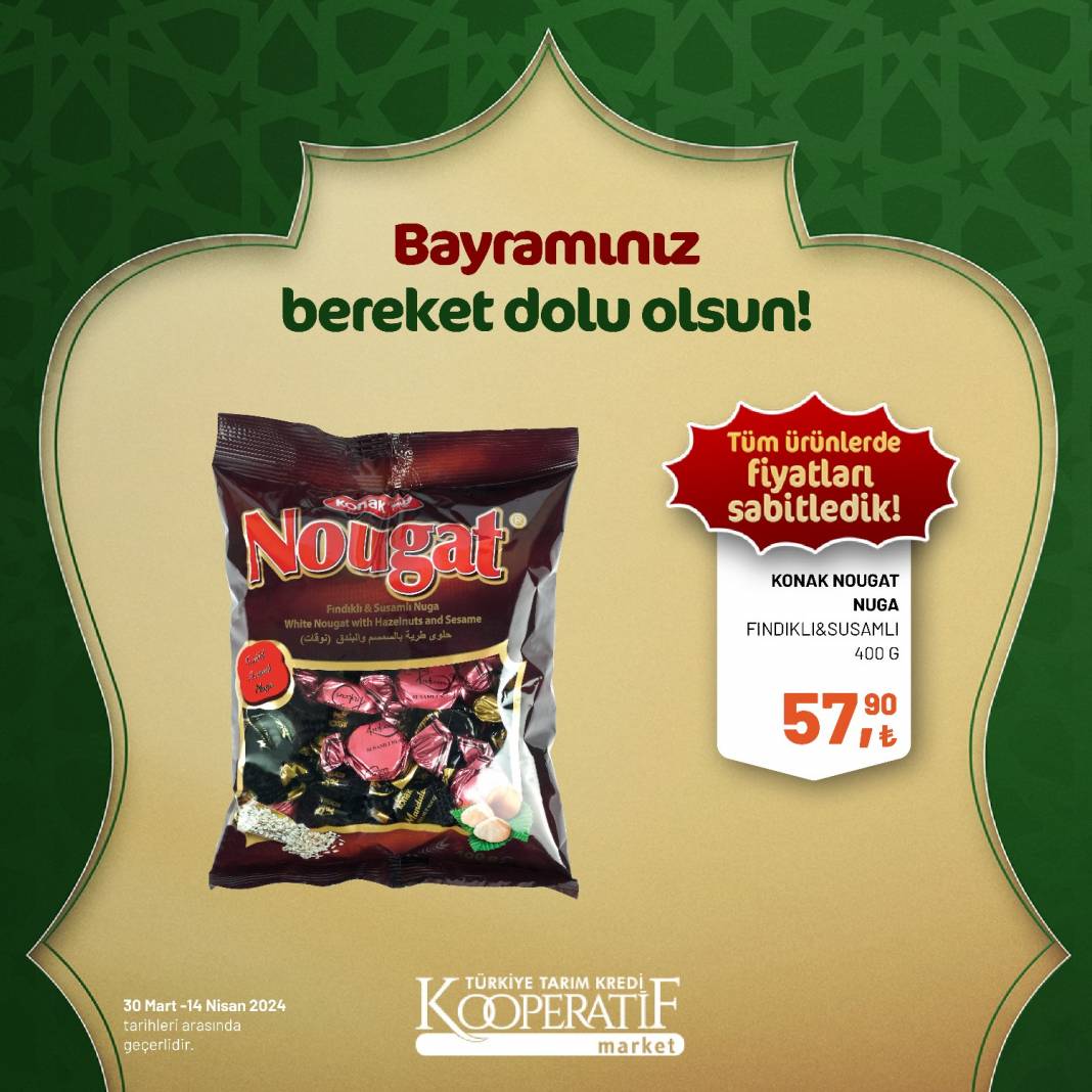 Tarım Kredi Market'ten Ramazan Bayramına çok özel dev indirim! 30 Mart 14 Nisan tarihleri arasında geçerli olacak ürün kataloğunu yayınladı 14