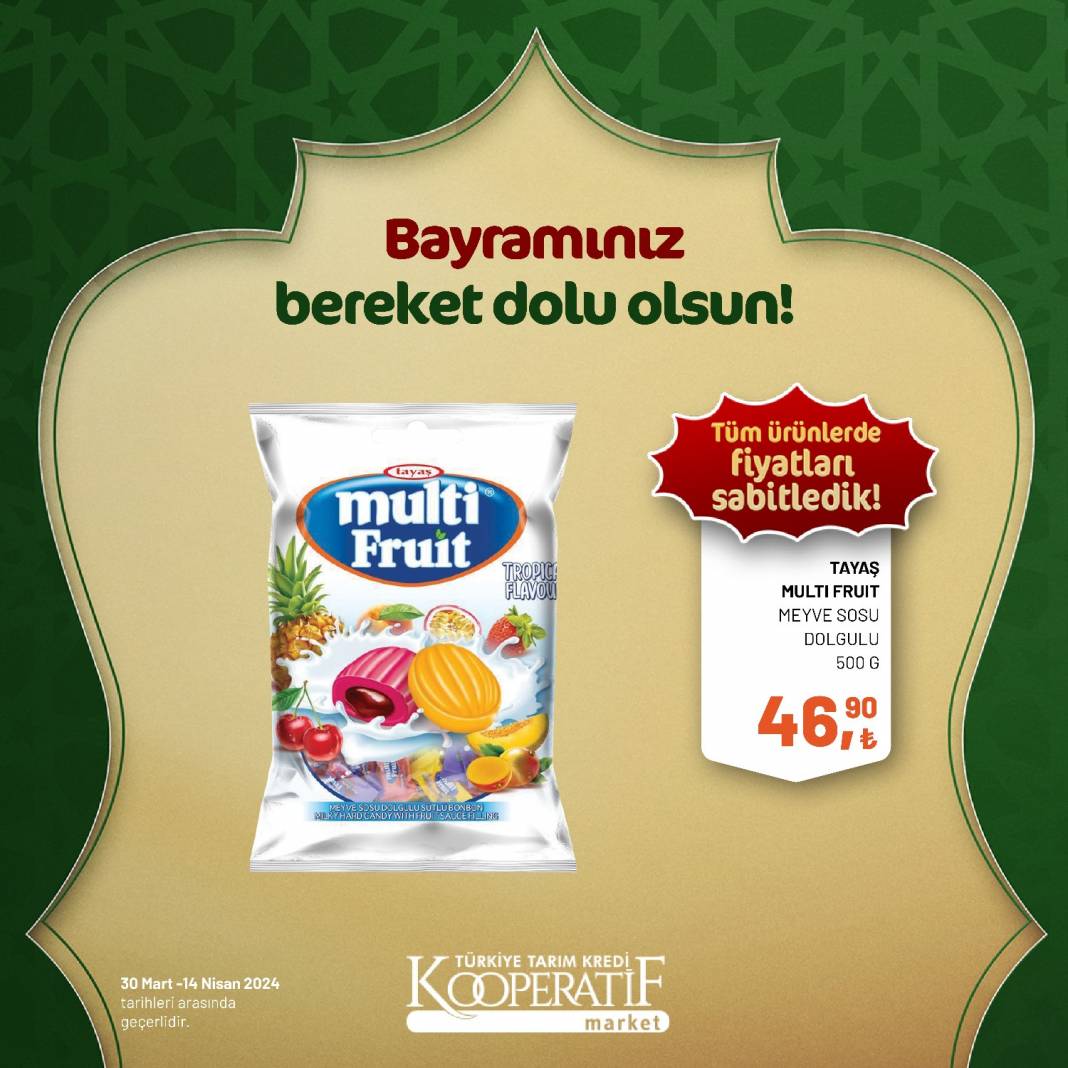 Tarım Kredi Market'ten Ramazan Bayramına çok özel dev indirim! 30 Mart 14 Nisan tarihleri arasında geçerli olacak ürün kataloğunu yayınladı 17