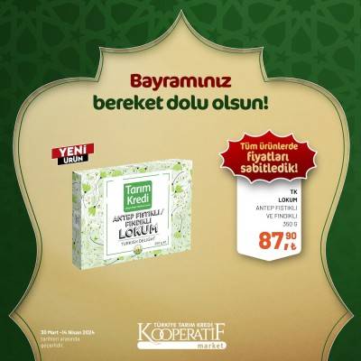 Tarım Kredi Market'ten Ramazan Bayramına çok özel dev indirim! 30 Mart 14 Nisan tarihleri arasında geçerli olacak ürün kataloğunu yayınladı 2