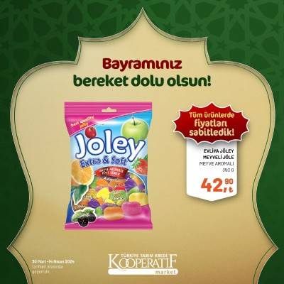 Tarım Kredi Market'ten Ramazan Bayramına çok özel dev indirim! 30 Mart 14 Nisan tarihleri arasında geçerli olacak ürün kataloğunu yayınladı 23