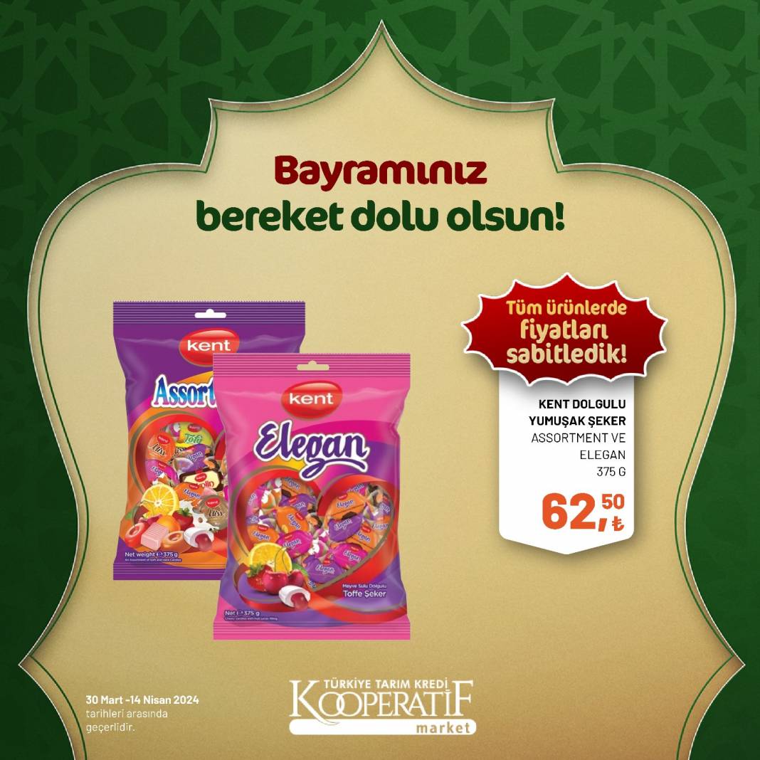 Tarım Kredi Market'ten Ramazan Bayramına çok özel dev indirim! 30 Mart 14 Nisan tarihleri arasında geçerli olacak ürün kataloğunu yayınladı 25