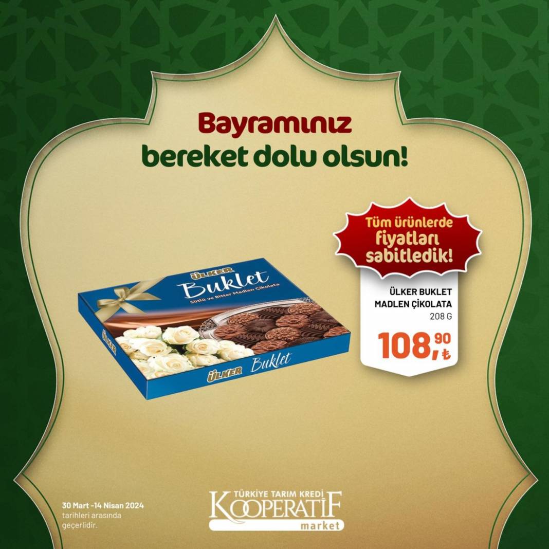 Tarım Kredi Market'ten Ramazan Bayramına çok özel dev indirim! 30 Mart 14 Nisan tarihleri arasında geçerli olacak ürün kataloğunu yayınladı 28