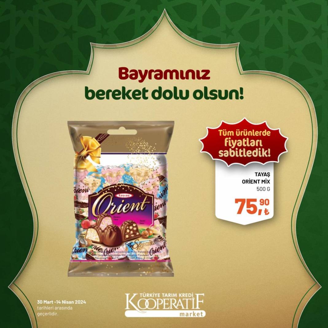 Tarım Kredi Market'ten Ramazan Bayramına çok özel dev indirim! 30 Mart 14 Nisan tarihleri arasında geçerli olacak ürün kataloğunu yayınladı 29