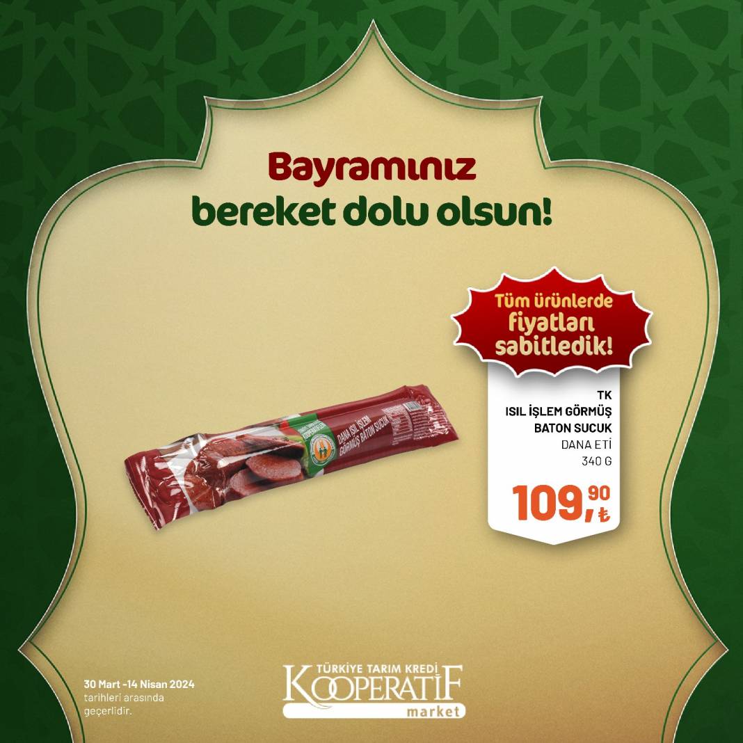 Tarım Kredi Market'ten Ramazan Bayramına çok özel dev indirim! 30 Mart 14 Nisan tarihleri arasında geçerli olacak ürün kataloğunu yayınladı 30