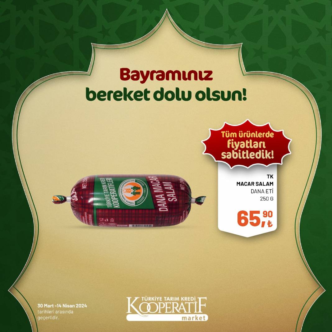 Tarım Kredi Market'ten Ramazan Bayramına çok özel dev indirim! 30 Mart 14 Nisan tarihleri arasında geçerli olacak ürün kataloğunu yayınladı 32