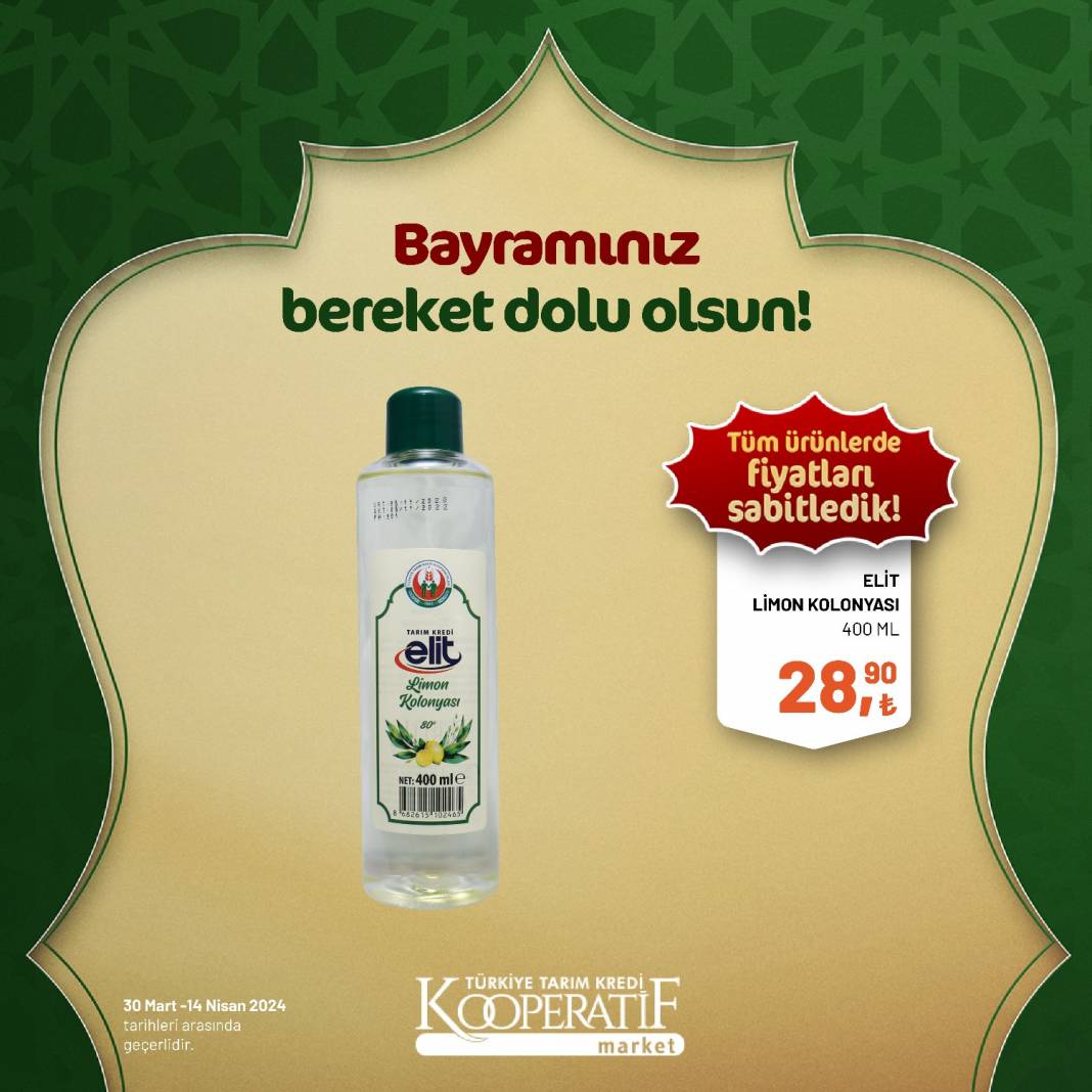 Tarım Kredi Market'ten Ramazan Bayramına çok özel dev indirim! 30 Mart 14 Nisan tarihleri arasında geçerli olacak ürün kataloğunu yayınladı 38