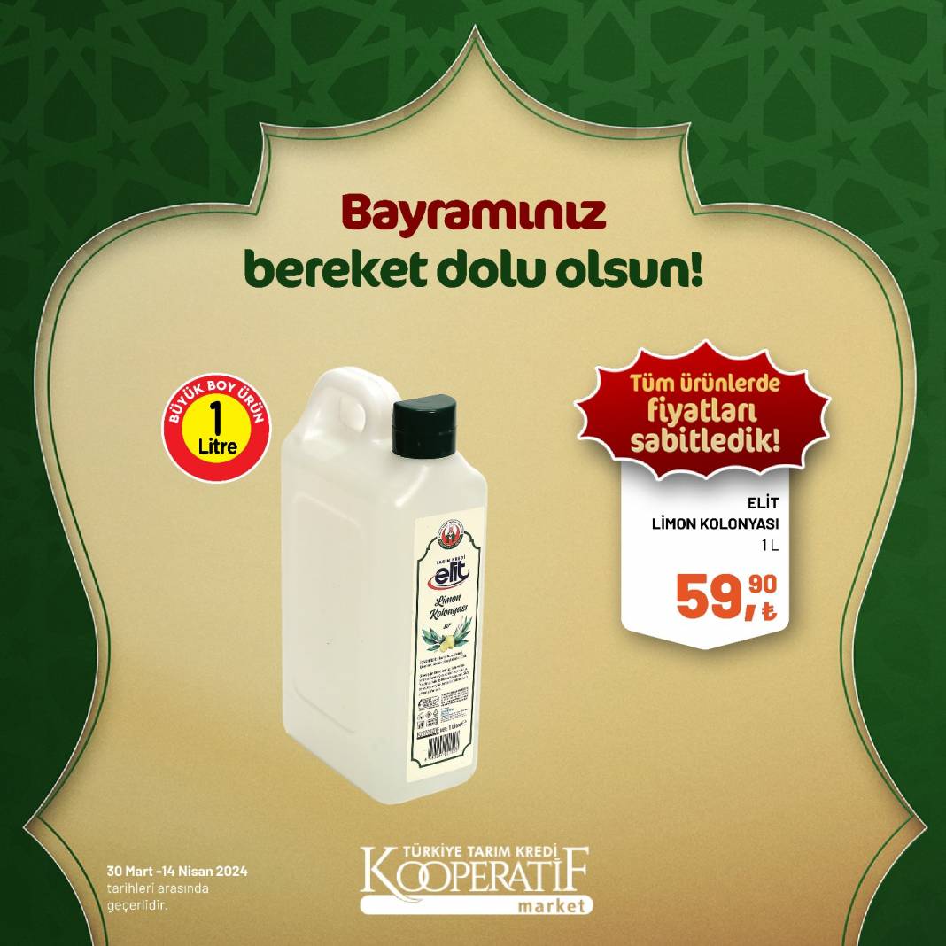 Tarım Kredi Market'ten Ramazan Bayramına çok özel dev indirim! 30 Mart 14 Nisan tarihleri arasında geçerli olacak ürün kataloğunu yayınladı 39