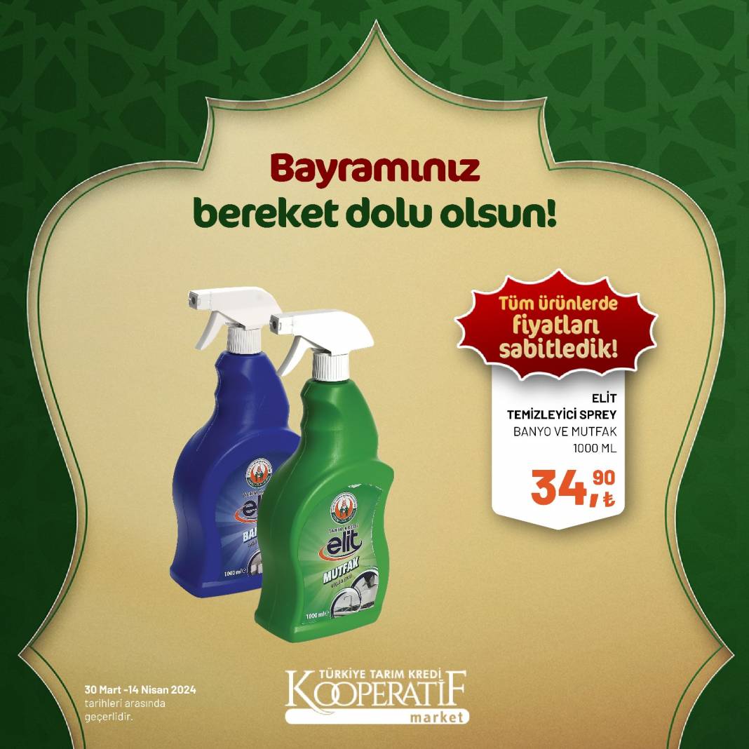 Tarım Kredi Market'ten Ramazan Bayramına çok özel dev indirim! 30 Mart 14 Nisan tarihleri arasında geçerli olacak ürün kataloğunu yayınladı 40