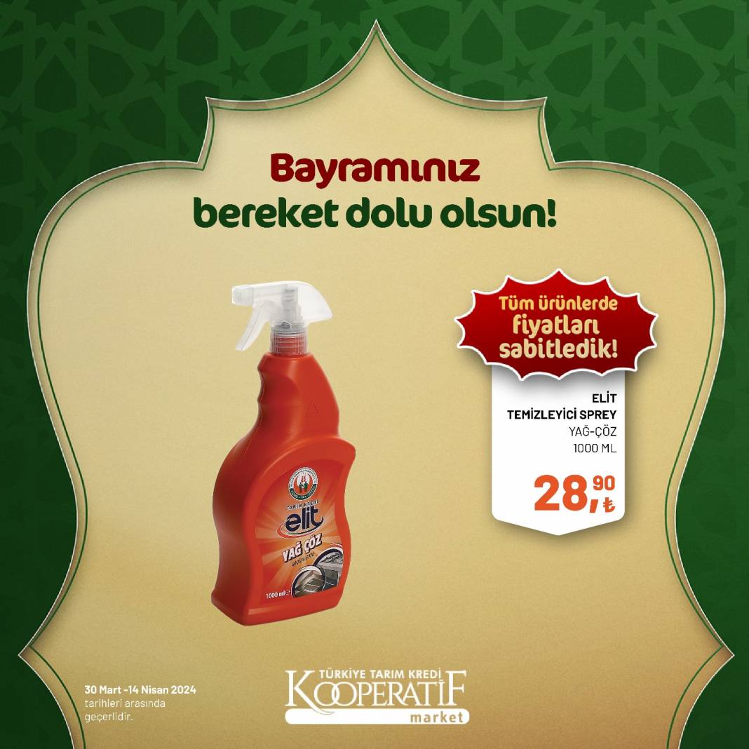 Tarım Kredi Market'ten Ramazan Bayramına çok özel dev indirim! 30 Mart 14 Nisan tarihleri arasında geçerli olacak ürün kataloğunu yayınladı 41