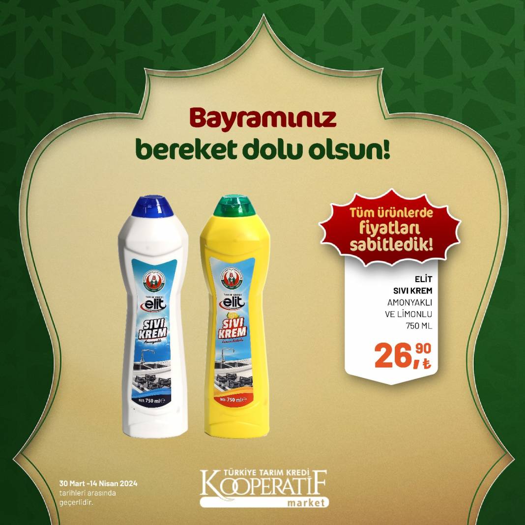 Tarım Kredi Market'ten Ramazan Bayramına çok özel dev indirim! 30 Mart 14 Nisan tarihleri arasında geçerli olacak ürün kataloğunu yayınladı 44