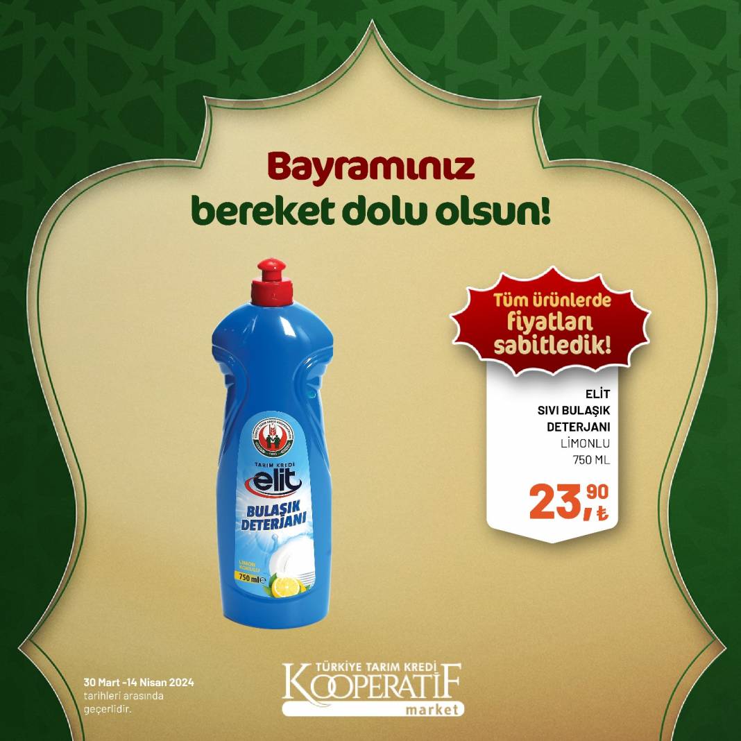 Tarım Kredi Market'ten Ramazan Bayramına çok özel dev indirim! 30 Mart 14 Nisan tarihleri arasında geçerli olacak ürün kataloğunu yayınladı 46