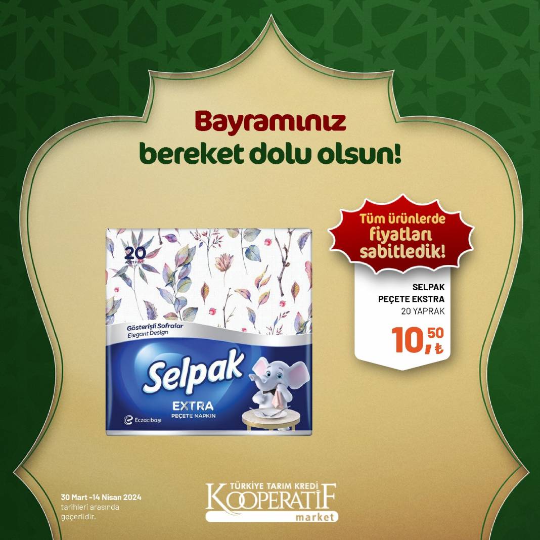 Tarım Kredi Market'ten Ramazan Bayramına çok özel dev indirim! 30 Mart 14 Nisan tarihleri arasında geçerli olacak ürün kataloğunu yayınladı 50