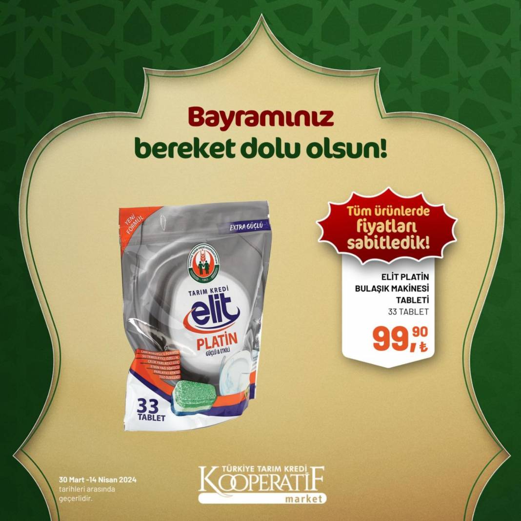 Tarım Kredi Market'ten Ramazan Bayramına çok özel dev indirim! 30 Mart 14 Nisan tarihleri arasında geçerli olacak ürün kataloğunu yayınladı 58