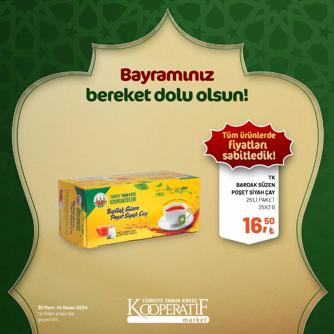 Tarım Kredi Market'ten Ramazan Bayramına çok özel dev indirim! 30 Mart 14 Nisan tarihleri arasında geçerli olacak ürün kataloğunu yayınladı 65