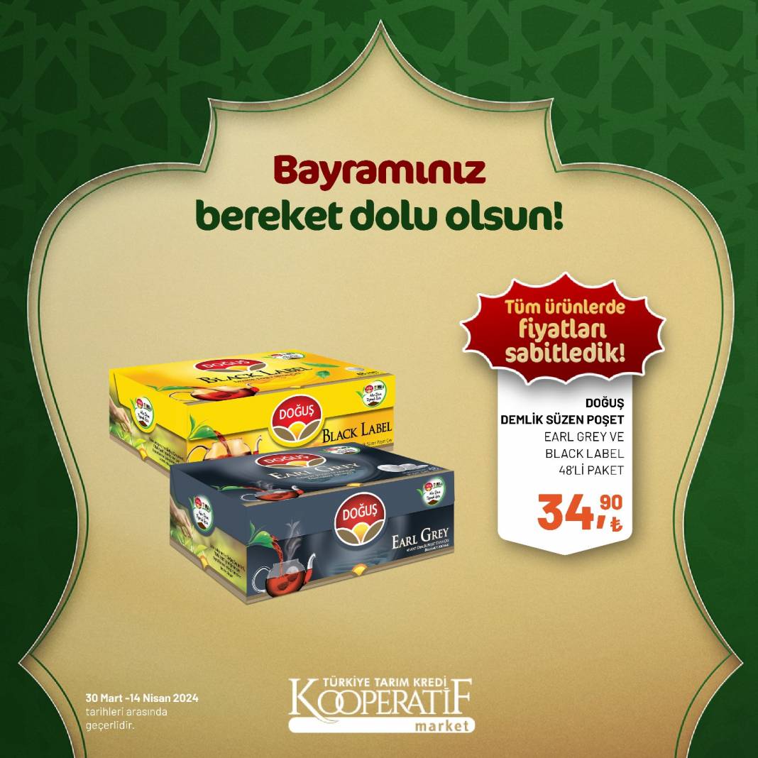 Tarım Kredi Market'ten Ramazan Bayramına çok özel dev indirim! 30 Mart 14 Nisan tarihleri arasında geçerli olacak ürün kataloğunu yayınladı 66