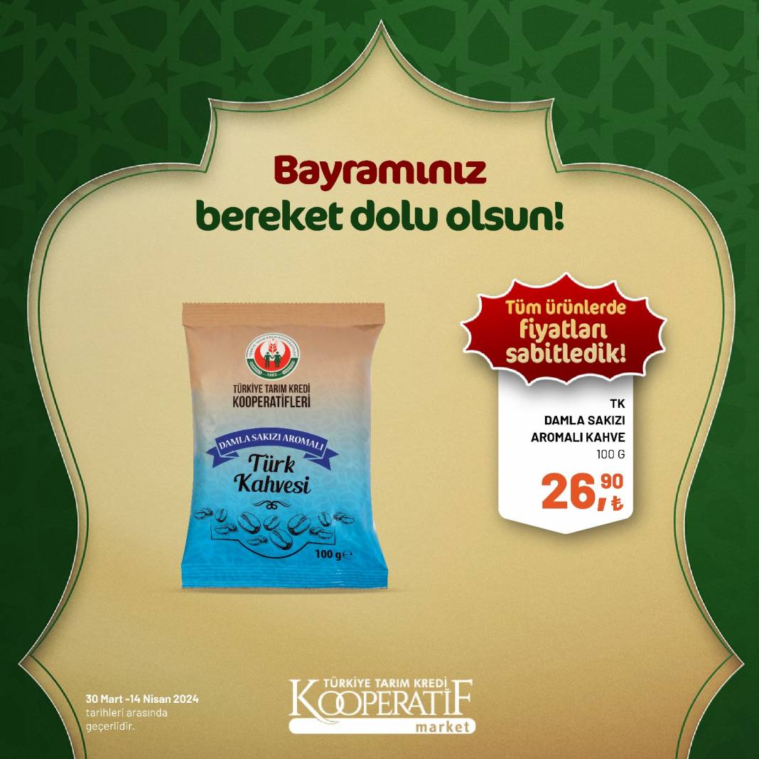 Tarım Kredi Market'ten Ramazan Bayramına çok özel dev indirim! 30 Mart 14 Nisan tarihleri arasında geçerli olacak ürün kataloğunu yayınladı 72