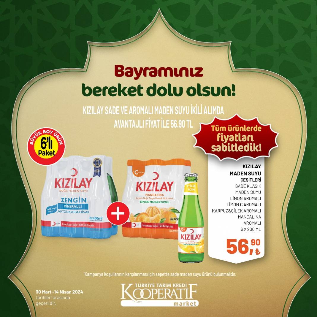 Tarım Kredi Market'ten Ramazan Bayramına çok özel dev indirim! 30 Mart 14 Nisan tarihleri arasında geçerli olacak ürün kataloğunu yayınladı 74