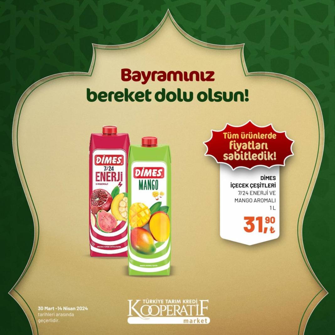 Tarım Kredi Market'ten Ramazan Bayramına çok özel dev indirim! 30 Mart 14 Nisan tarihleri arasında geçerli olacak ürün kataloğunu yayınladı 75