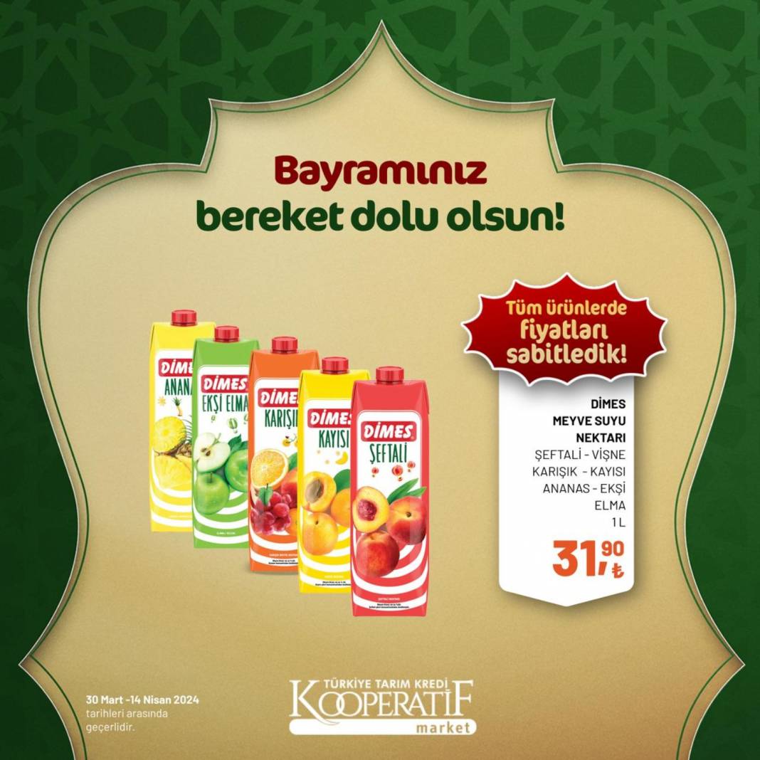 Tarım Kredi Market'ten Ramazan Bayramına çok özel dev indirim! 30 Mart 14 Nisan tarihleri arasında geçerli olacak ürün kataloğunu yayınladı 76