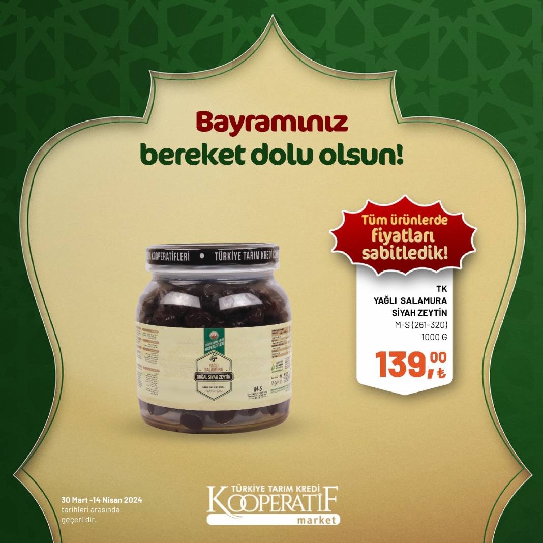 Tarım Kredi Market'ten Ramazan Bayramına çok özel dev indirim! 30 Mart 14 Nisan tarihleri arasında geçerli olacak ürün kataloğunu yayınladı 78