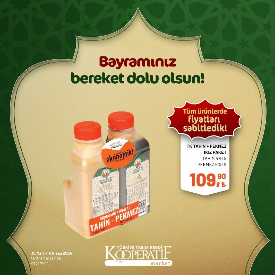 Tarım Kredi Market'ten Ramazan Bayramına çok özel dev indirim! 30 Mart 14 Nisan tarihleri arasında geçerli olacak ürün kataloğunu yayınladı 79