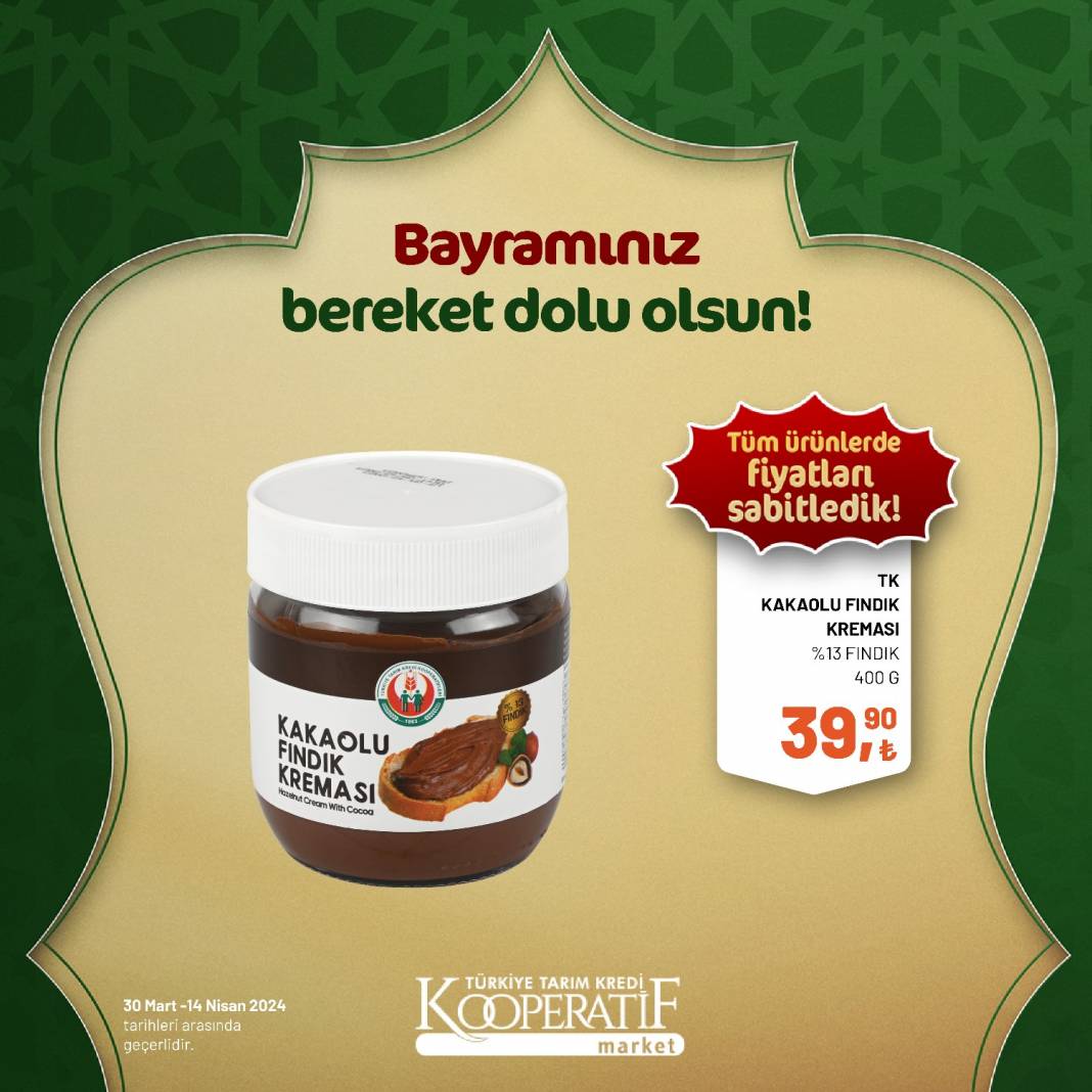 Tarım Kredi Market'ten Ramazan Bayramına çok özel dev indirim! 30 Mart 14 Nisan tarihleri arasında geçerli olacak ürün kataloğunu yayınladı 81