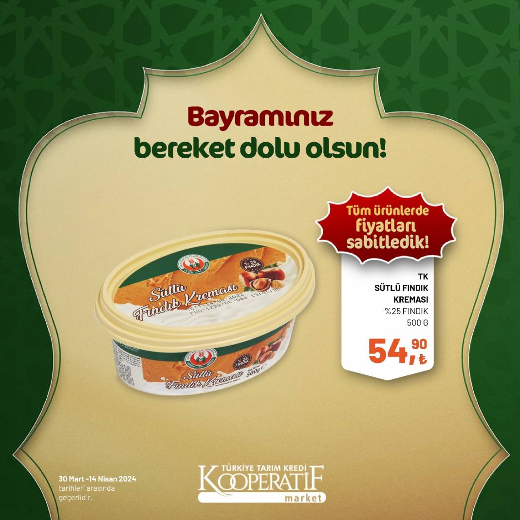 Tarım Kredi Market'ten Ramazan Bayramına çok özel dev indirim! 30 Mart 14 Nisan tarihleri arasında geçerli olacak ürün kataloğunu yayınladı 82