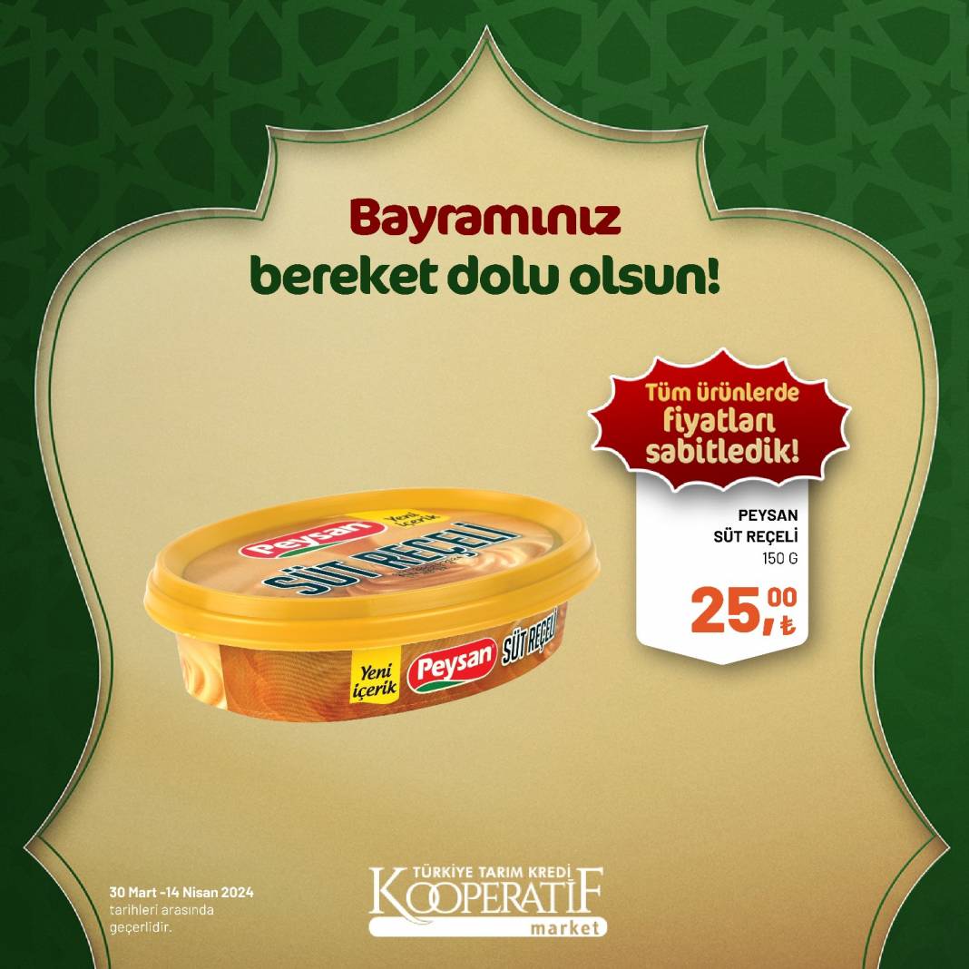 Tarım Kredi Market'ten Ramazan Bayramına çok özel dev indirim! 30 Mart 14 Nisan tarihleri arasında geçerli olacak ürün kataloğunu yayınladı 83