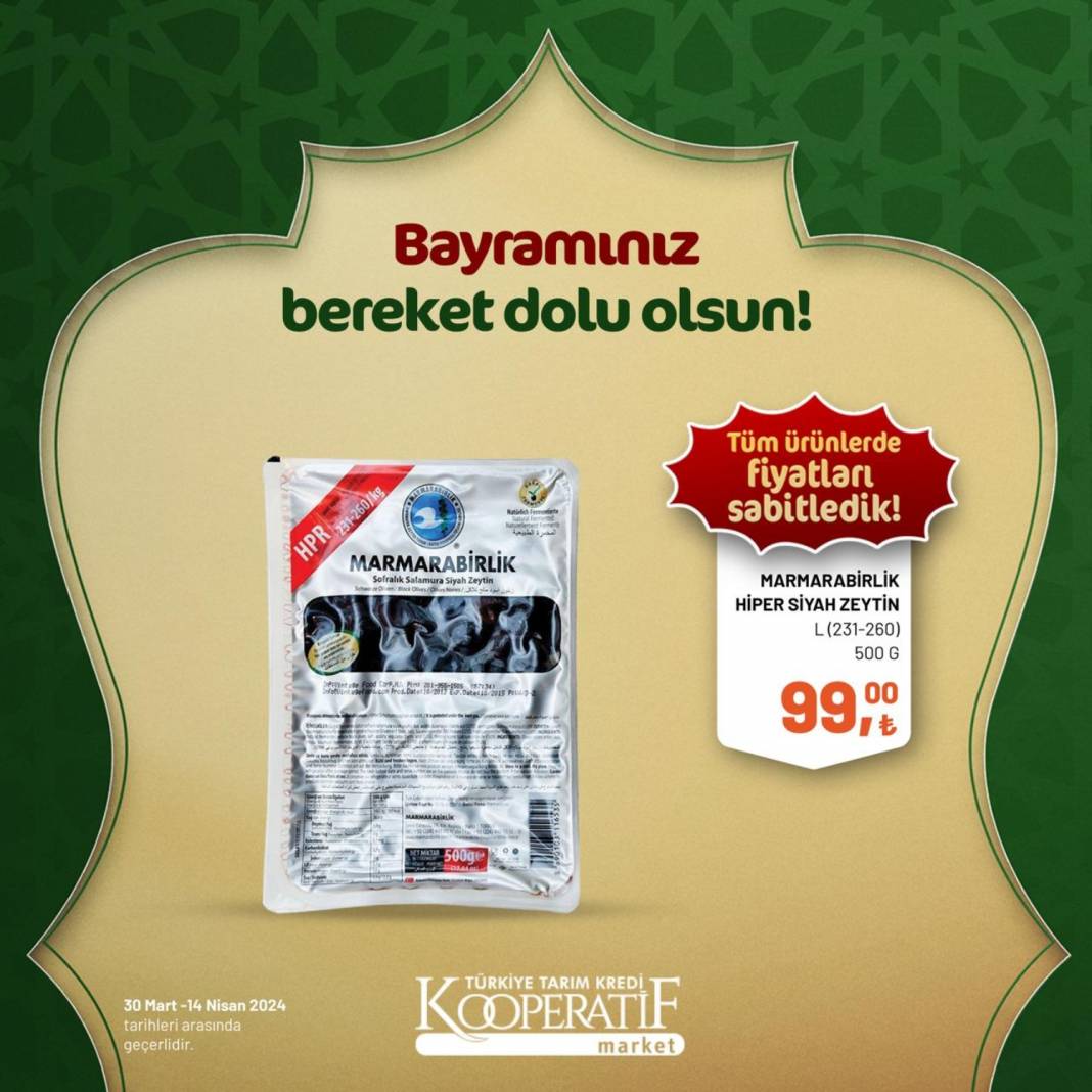 Tarım Kredi Market'ten Ramazan Bayramına çok özel dev indirim! 30 Mart 14 Nisan tarihleri arasında geçerli olacak ürün kataloğunu yayınladı 84