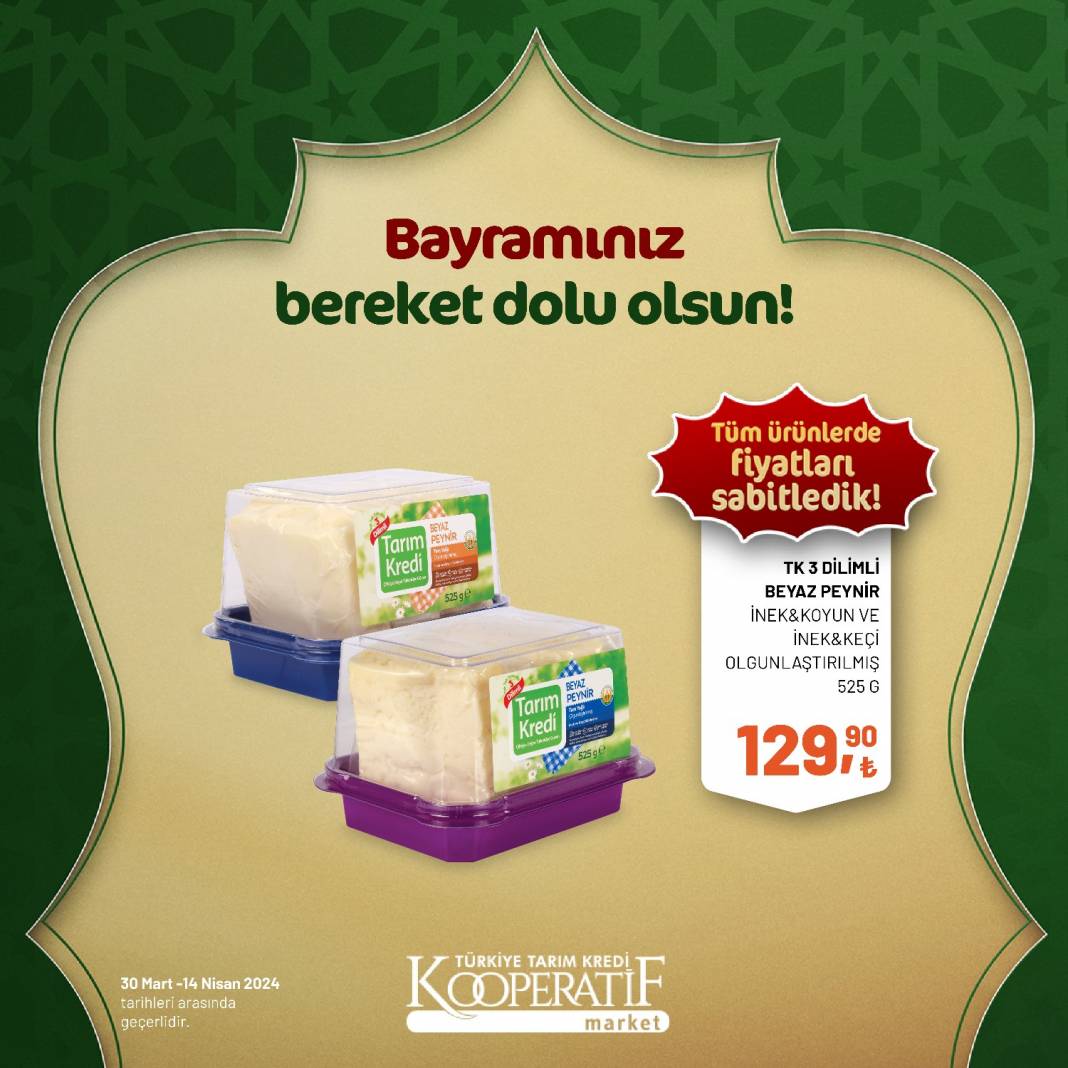 Tarım Kredi Market'ten Ramazan Bayramına çok özel dev indirim! 30 Mart 14 Nisan tarihleri arasında geçerli olacak ürün kataloğunu yayınladı 85