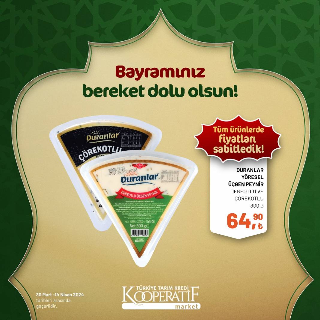 Tarım Kredi Market'ten Ramazan Bayramına çok özel dev indirim! 30 Mart 14 Nisan tarihleri arasında geçerli olacak ürün kataloğunu yayınladı 92