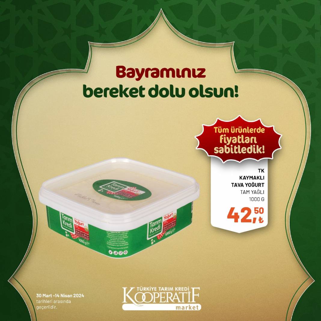 Tarım Kredi Market'ten Ramazan Bayramına çok özel dev indirim! 30 Mart 14 Nisan tarihleri arasında geçerli olacak ürün kataloğunu yayınladı 96