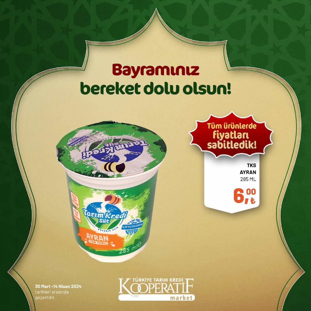 Tarım Kredi Market'ten Ramazan Bayramına çok özel dev indirim! 30 Mart 14 Nisan tarihleri arasında geçerli olacak ürün kataloğunu yayınladı 98