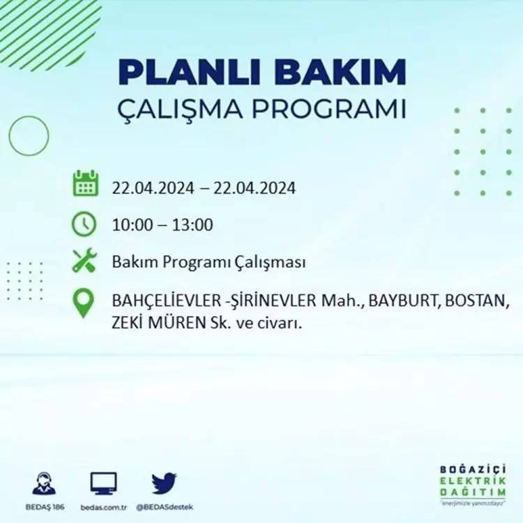 İstanbullular dikkat! BEDAŞ gün ve saat vererek uyardı! 22 Nisan Pazartesi 18 ilçe karanlığa gömülecek, İşte o ilçeler... 16