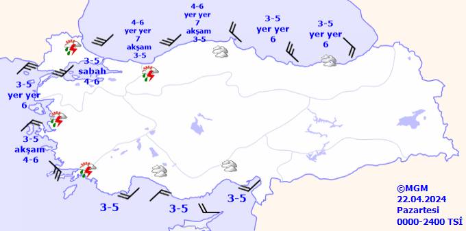 Meteoroloji son güncel hava durumu tahminini açıkladı! 22 Nisan Pazartesi hava durumu nasıl olacak,  yağmur yağacak mı? 10