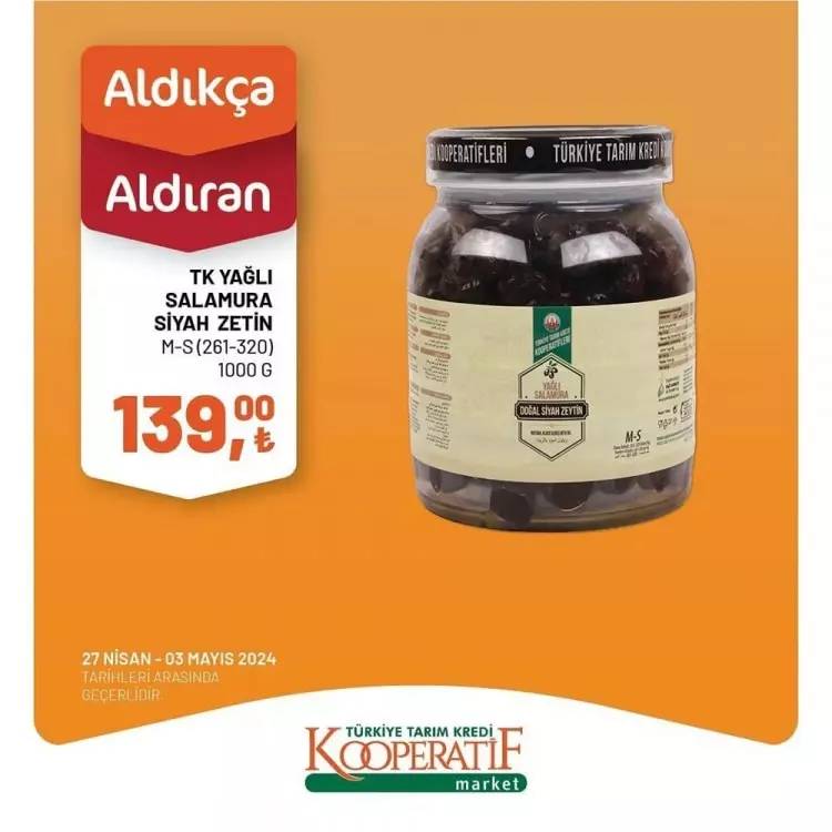 Tarım Kredi Market, 27 Nisan-3 Mayıs tarihleri arası geçerli olacak özel indirimli ürün listesini yayınladı! 19