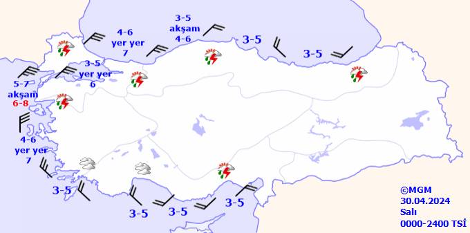 30 Nisan 2024 Salı günü hava durumu nasıl olacak, yağmur yağacak mı? Meteoroloji o iller için sarı kod uyarısında bulundu 10