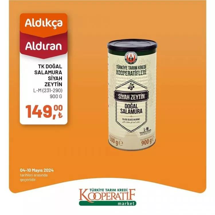 Tarım Kredi Market'ten indirim kampanyaları  devam ediyor! 8-10 Mayıs Tarihleri arasında geçerli indirimli ürün kataloğunu yayınladı 54