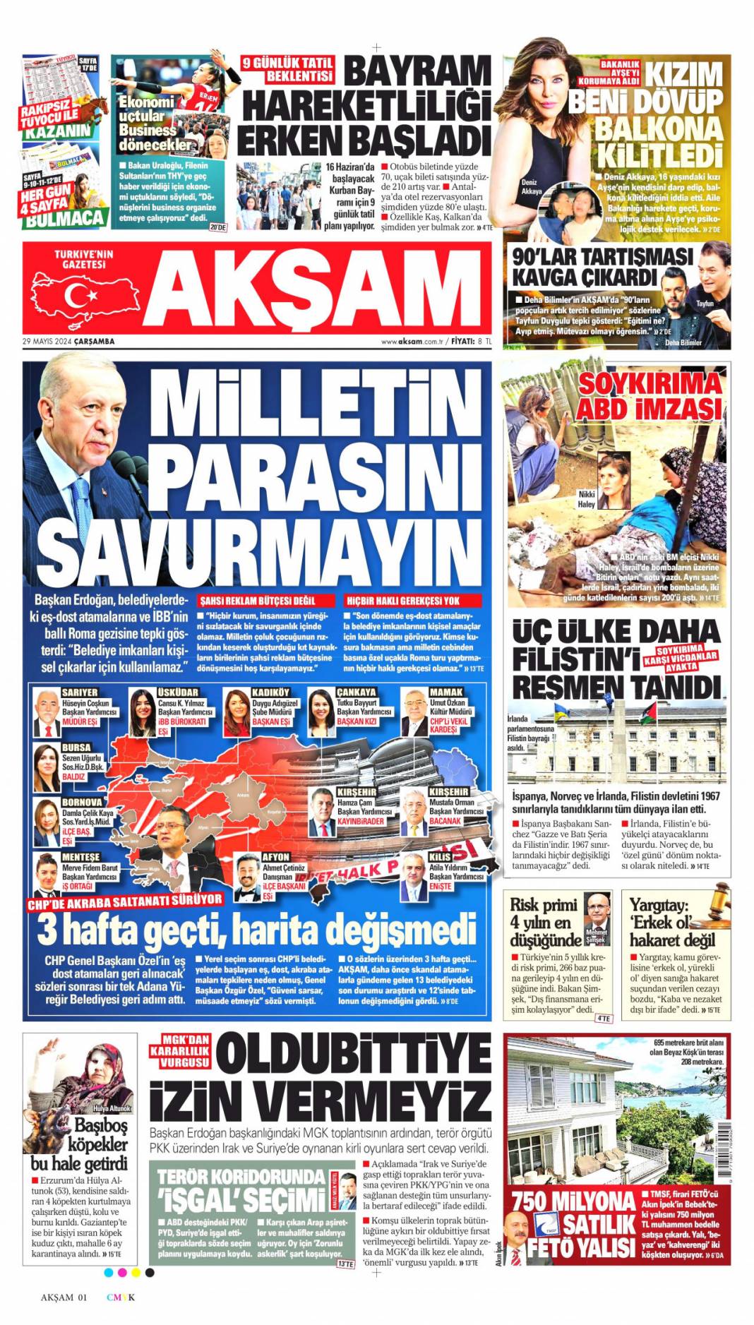 ''Milletin parasını savurmayın''! 29 Mayıs Çarşamba tüm Gazete manşetleri 1