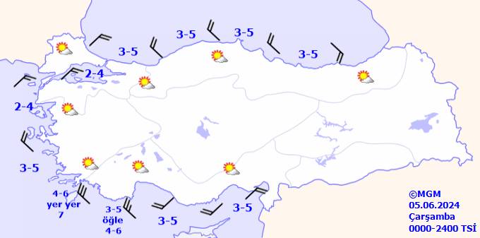 Bugün sıcaklıklar ne kadar? Meteoroloji uyardı! Kavrulacağız : 5 Haziran 2024 Çarşamba tüm ülke geneli hava durumu 10