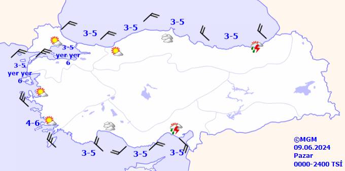 Bugün hava durumu nasıl, sıcaklıklar ne kadar, yağmur yağacak mı? 9 Haziran Pazar hava durumu ve sıcaklıkları 10