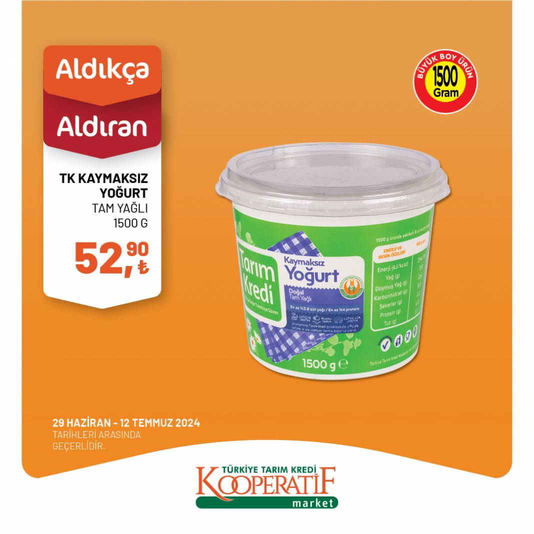 Bu fiyatları görmeden alış veriş yapmayın! Tarım kredi Market'ten 29 Haziran 12 Temmuz tarihleri arasında geçerli dev indirim kampanyası 39