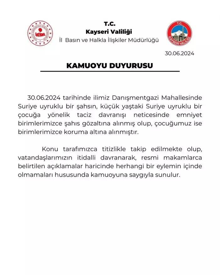 Kayseri'de çok tehlikeli provokasyon! 5 yaşındaki çocuğa taciz iddiası sonrası çok sayıda ev ve işyerleri yakıldı 3