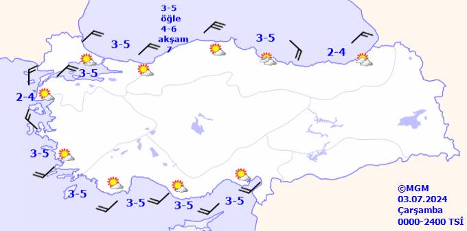 Meteoroloji aşırı sıcak ve kuvvetli yağış için uyardı! 3 Temmuz 2024 Çarşamba hava durumu nasıl, sıcaklıkları ne kadar olacak? 10