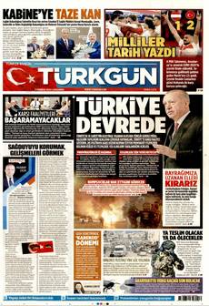 Türk destanı, Helal olsun size çocuklar: 3 Temmuz Çarşamba tüm gazete manşetleri 12