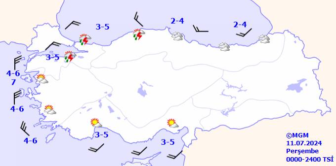 Meteoroloji ve AKOM'dan İstanbul için kuvvetli yağış uyarısı: 11 Temmuz 2024 Perşembe tüm illerimizde hava durumu ve sıcaklıkları 10