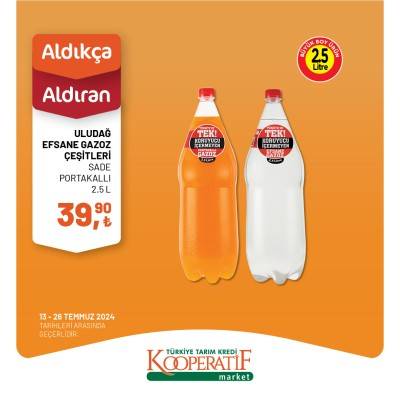 Tarım Kredi Kooperatif Market, 13-26 Temmuz tarihleri arası "Aldıkça Aldıran" ürün kataloğunu yayınladı 25