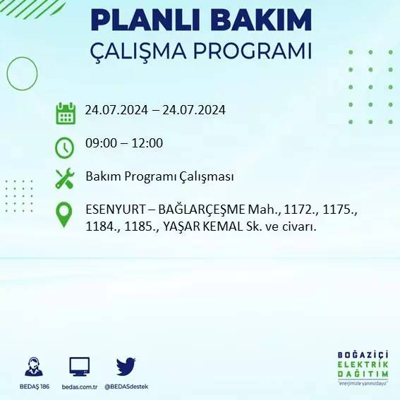 İstanbul karanlığa gömülecek! BEDAŞ uyardı: 18 ilçede elektrik kesintisi, İşte o ilçeler 12